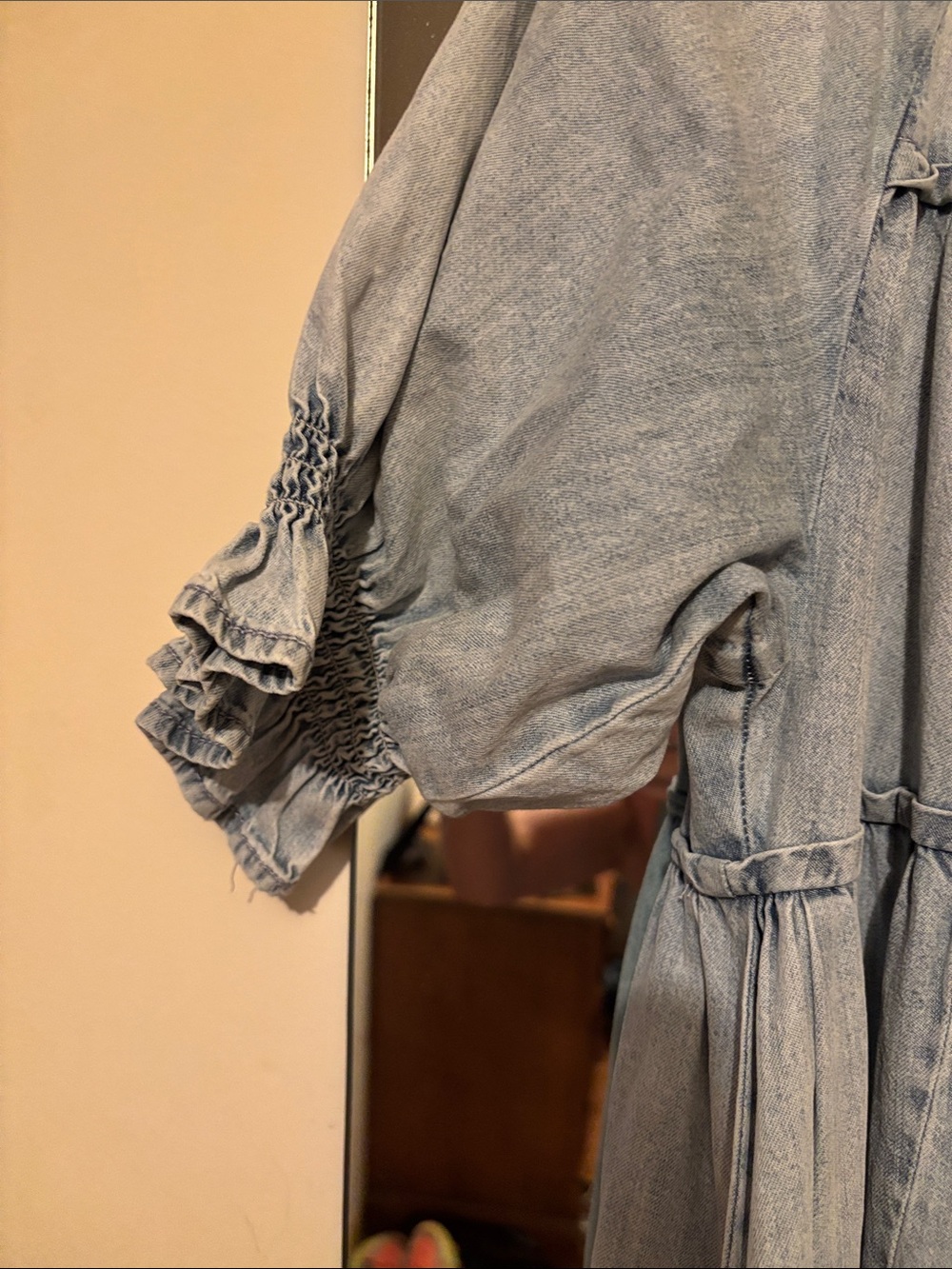Free People Sz Medium denim dress NWOT SOLD OUT - Picture 8 of 16